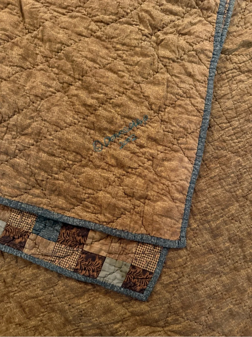 Deer Woodland Quilt Bedding in Brown and Green by Donna Sharp Cabincore